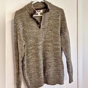 Joseph Abboud 100% Wool Olive Green Crewneck Sweater Size XL Very Good Condition